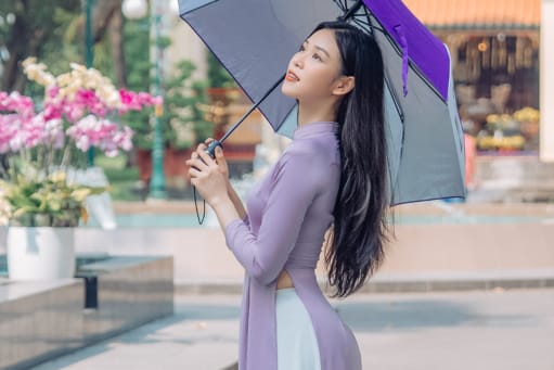 Áo Dài Tím Thủy Chung